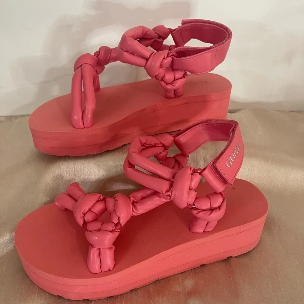 Guess Pink Knotted Women's Sandals